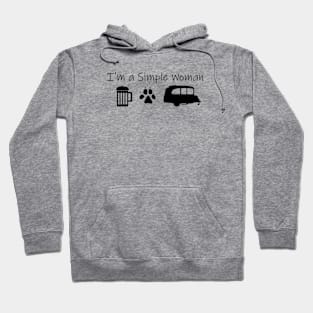 Airstream Basecamp "I'm a Simple Woman" - Beer, Dogs & Basecamp Hoodie